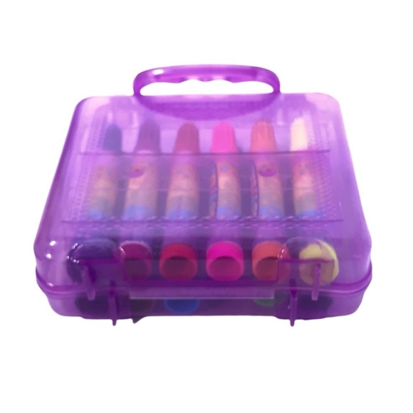 LISA FRANK Vintage Marker Pen Set With Plastic Carrying Case - Picture 7 of 8